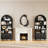 71" Arched Bookshelf, 5-Tier Arch Bookcase with Storage, Modern Farmhouse Book Shelf with Adjustable Shelves ＆Sliding Tambour Doors-253042269