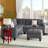 Upholstered L-Shaped Sectional Left Hand Facing-25657825