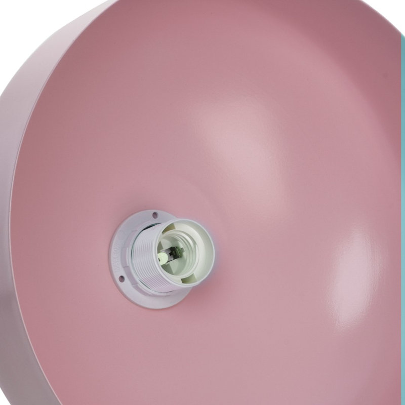 Malmo 1 - Light Dome Pendant, Pink