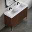 Lavabo de salle de bain mural à surface solide 48 "
