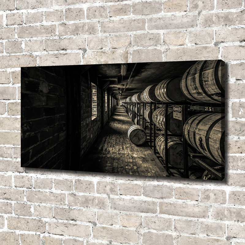 Bourbon Barrels - No Frame Print on Canvas