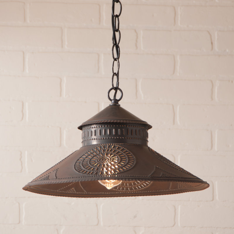 Luminaire suspendu conique à 1 lumière Arawn