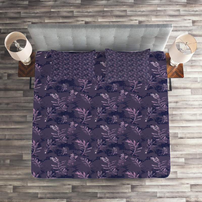 Polyester Coverlet, King Bedspread + 2 Shams