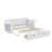 Full Size Wooden Daybed Featuring Storage Drawers, Detachable Desk, And Hydraulic Side Table-1880247837-1880247836