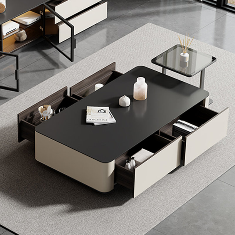 Table basse moderne moderne, H 14,2 po x L 59,1 po x l 31,5 po