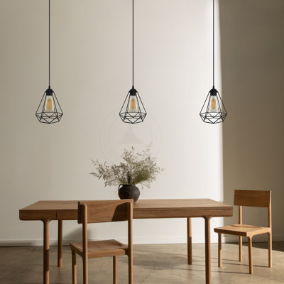 Dimauro 1 - Light Black Geometric Pendant