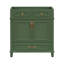 Armoire de rangement pour salle de bain en bois massif avec portes à fermeture douce, armoire de rangement pour cadre seulement-831197032