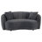 Lorraine Dark Grey 2-Piece Upholstered Sofa Set