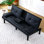 Canapé-lit convertible en cuir PVC