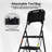5-Step Ladder, Folding Step Stool With Tool Platform, Tool Bag, And Handrails, Wide Anti-Slip Pedals, Sturdy Steel Ladder With A Max Load Capacity Of 400 Lbs, For Household Use, Black