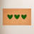 Green Trio Hearts Doormat