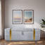 Banc moderne avec repose-pieds rembourré avec compartiment de rangement caché, conception à rabat et bandes décoratives en métal doré-1724120478-1724120465
