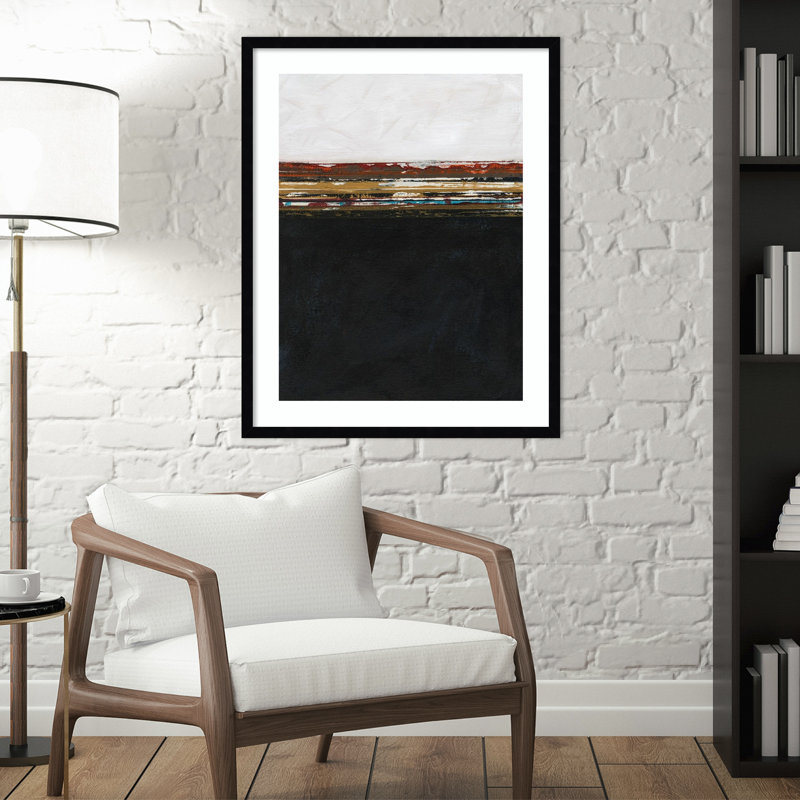 A Sense Of Space I by Jodi Fuchs, 29.12" H x 23.12" W x 0.88" D, Black Framed Paper