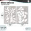 Grey Foliage Impression 2pc Framed Giclee Set, design by Stellar Design Studio-694662021-694662025