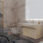 Meuble-lavabo simple 24 po avec lavabo en résine et poignées latérales ADA, chêne clair-1744078523-1721417740