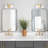 Wall Rectangular Mirror Metal Framed-2105888344