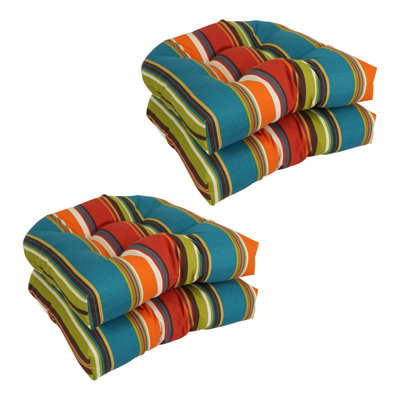 Ensemble de coussins de chaise en osier intérieur / extérieur 20 po