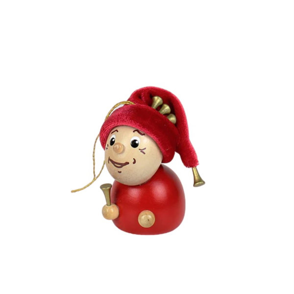 The Holiday Aisle® Joevanni Wood Hanging Figurine Ornament | Wayfair