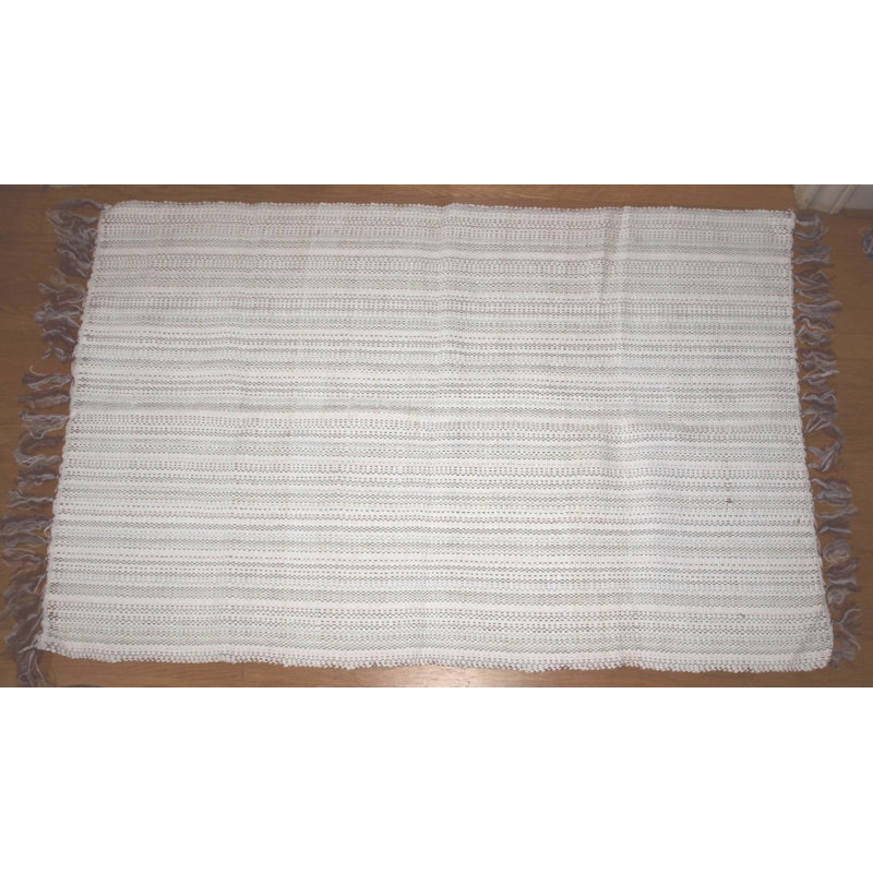 Batesville Cotton Plaid Indoor Rug, 3.83' x 5'