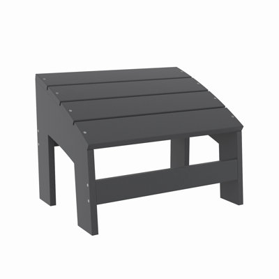Tabouret d'extérieur Crystal Harbor - Repose-pieds de patio en PEHD toutes saisons recyclé pour chaises Adirondack