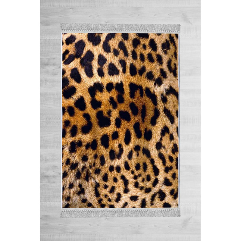 Tapis noir / brun Alarik, Rectangle 5 pi 11 po x 9 pi 2 po