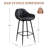 Faux Leather Bar Stool with Footrest-531926007