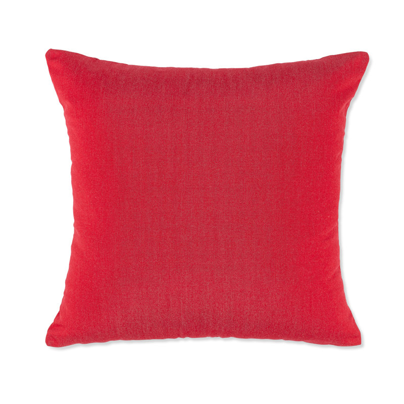  Coussin décoratif intérieur / extérieur réversible, Rouge, 18 po x 18 po