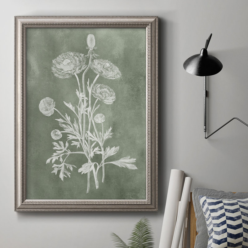 «Sage Impressions I», peinture sur toile encadrée, H 20 po x l 16 po x P 2,5 po
