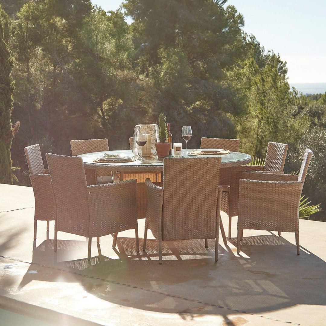 Dubose 8 Seater Dining Set with Cushion