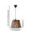 Antiquation Wooden Chandelier with Imitation Bamboo Cap, 23.6 x 23.6 x 23.6 inches | CE Certified, E27 Socket (Max 40W) | Elegant Lighting for Living Room & Dining Areas, Unique Home Decor Accent