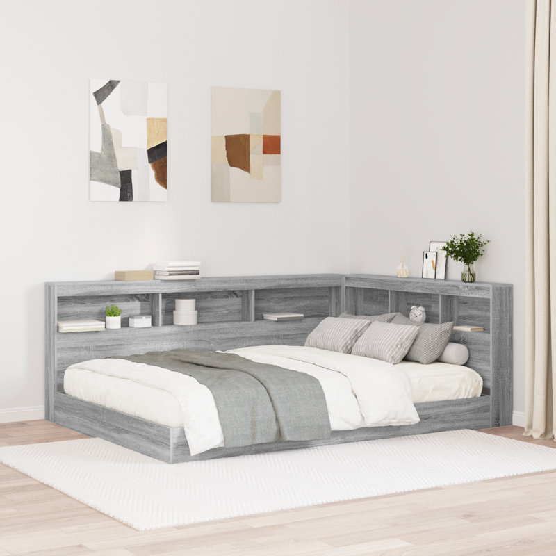 Vidaxl Bookcase Bed Grey Sonoma Engineered Wood