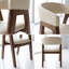 Fauteuil Krmia en cuir entièrement assemblé (ensemble de 6), chaises de salle à manger modernes avec pieds en bois massif