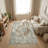 Pender Beige Cream Oriental Cotton Chenille Area Rug-472618763