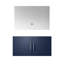 36 po L x P 22 po Meuble-lavabo bleu marine avec miroir à DEL - Option de rangement abondante