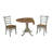 Hinerk - 2 Person Solid Wood Dual Dropleaf Dining Set-1272191185