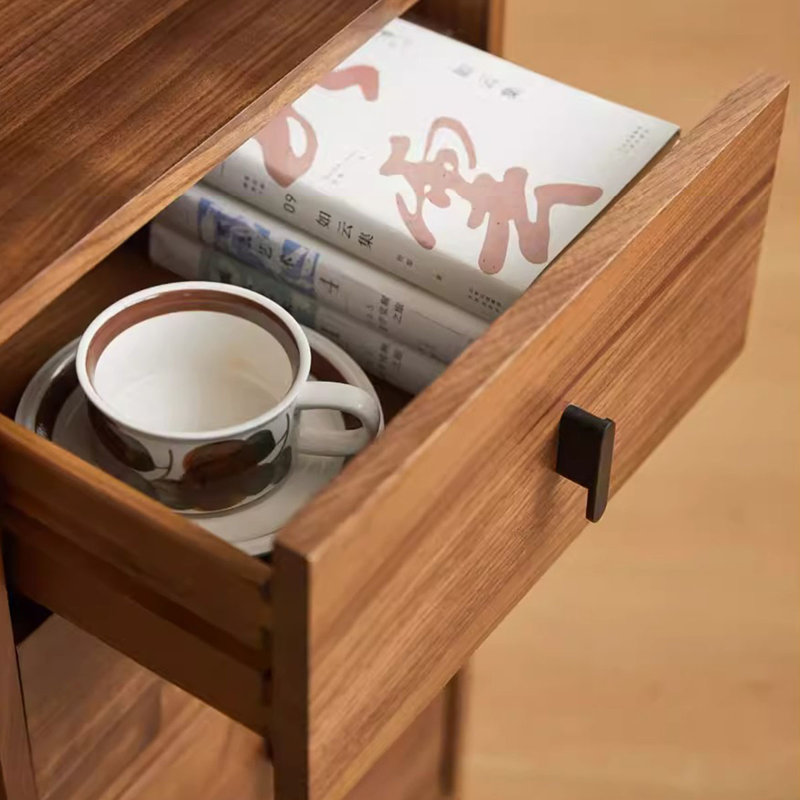 Brown Solid Wood Corner cabinet