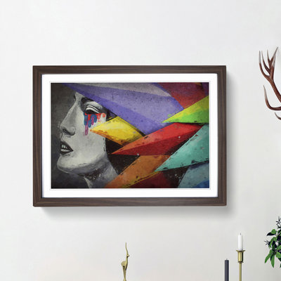 Crying Colour in Abstract - Picture Frame Graphic Art Print