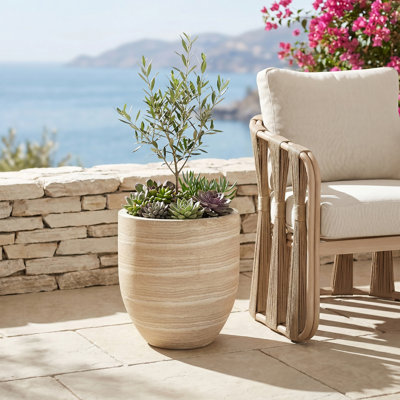 Pot à fleurs Florique Travertine