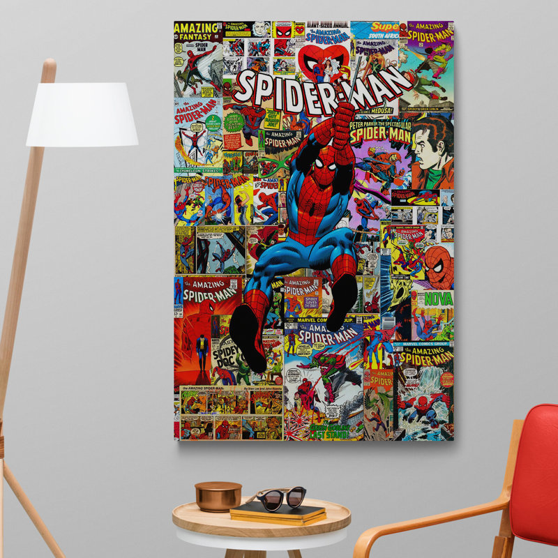 The Amazing Superhero Collage - Wrapped Canvas Print, 81cm H x 61cm W