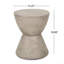 Table d'appoint d'extérieur MGO, gris clair_70883.00