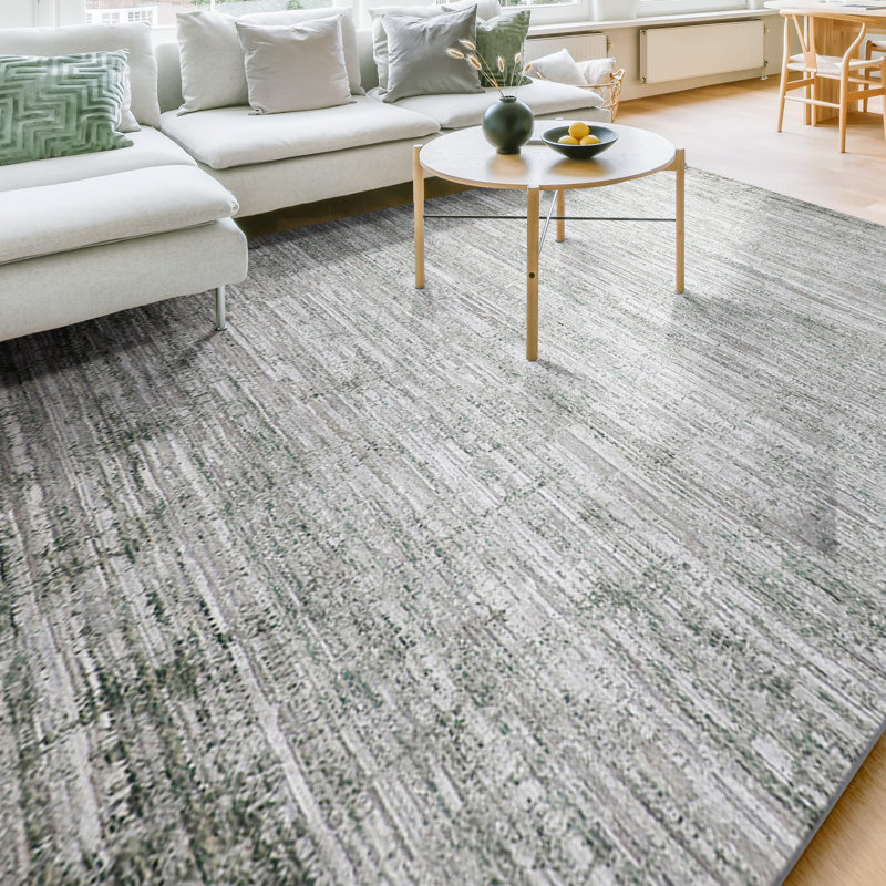 Area Rug in Dark Gray/Gray, Rectangle 2' x 3'