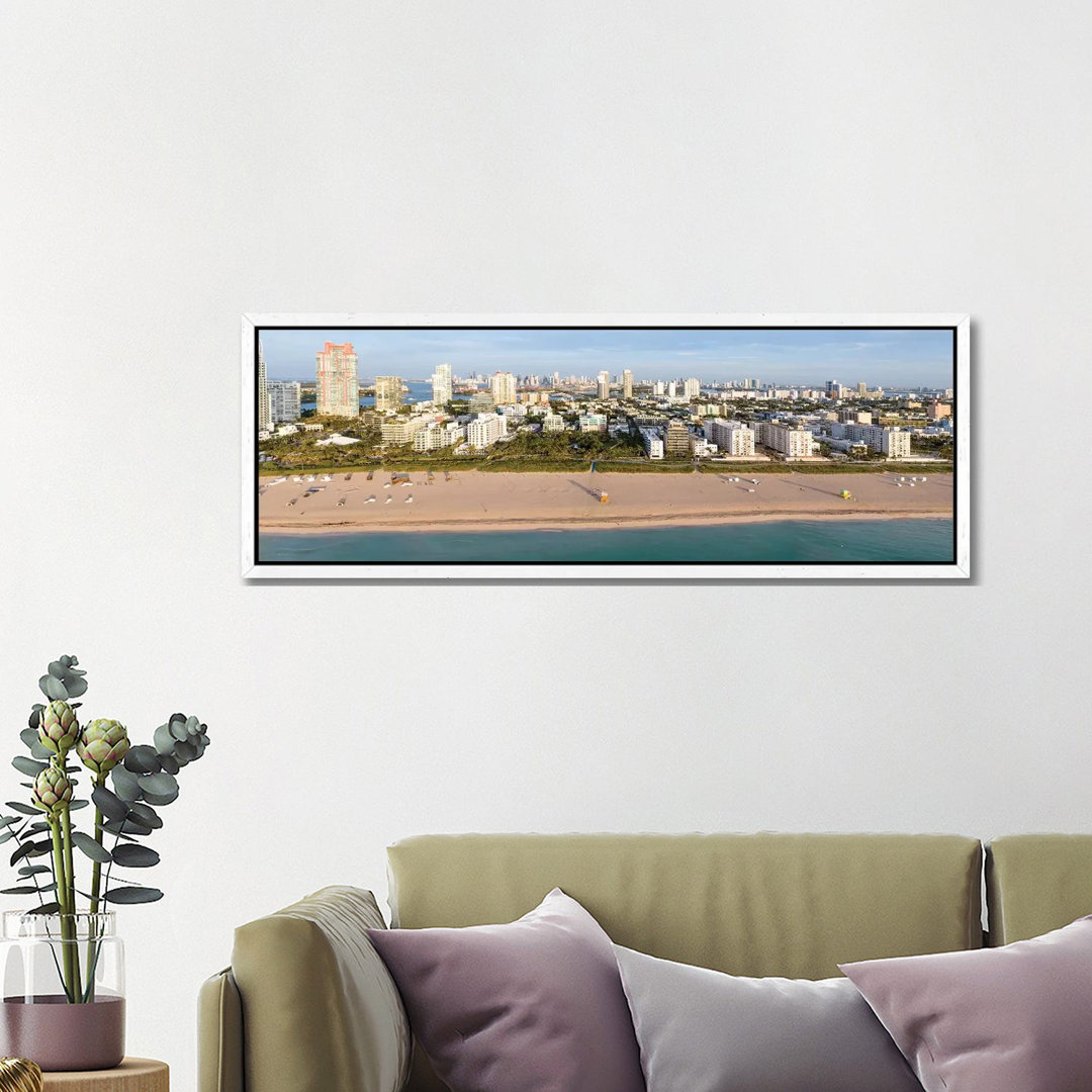 Miami Beach Panorama von Matteo Colombo - Panoramaleinwand auf Leinwand Giclée auf Leinwand