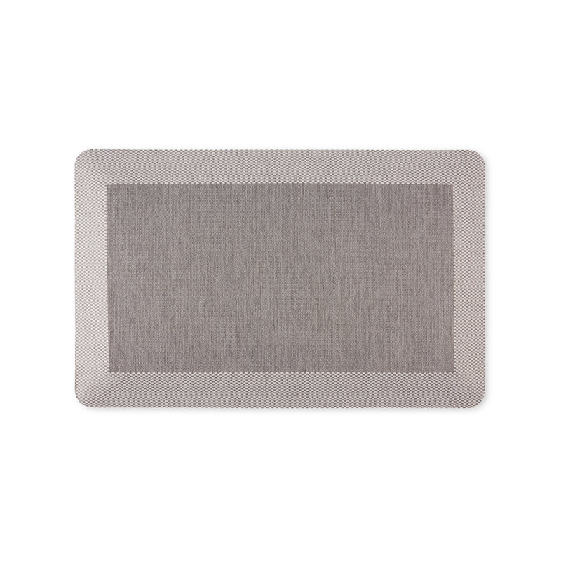 Tapis de cuisine Martha Stewart Mira, gris, Rectangle 1 pi 8 po x 2 pi 8 po
