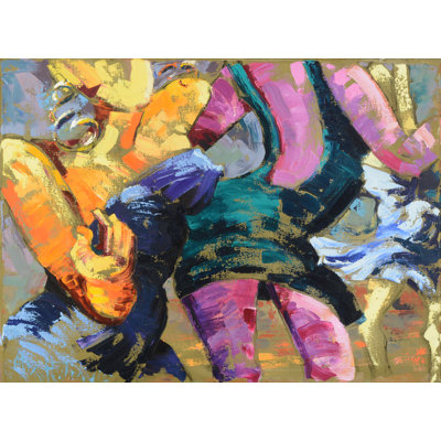 « little black robes », peinture sur toile one-of-kind Alix Halman Travis