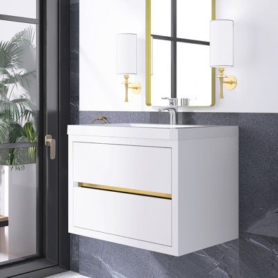Meuble-lavabo mural 30 po avec lavabo