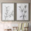CHARCOAL FOLIAGE I - impression 2 pièces-103841430-103841426