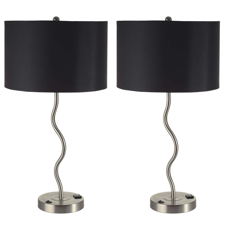 Metal Table Lamp, Black