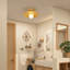 Plafonnier encastré moderne en bois naturel pour entrée de chambre à coucher-1385320904