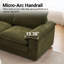 Canapé d'angle modulaire en forme de L, canapé profond en chenille avec pouf amovible, accoudoirs micro-arqués, aucun assemblage requis, canapé de sol convertible sans armature pour salon ou appartement-1634294290