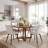 Upholstered Dining Chairs Faux Leather Side Chair With Metal Frame-892665398